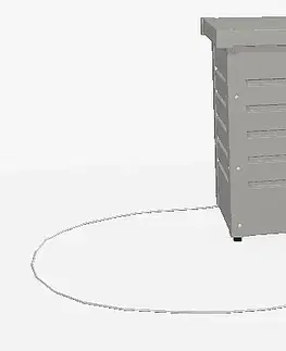 Úložné boxy Biohort Úložný zamykací box (sivý kremeň metalíza) 100 cm
