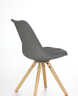 Jedálenské stoličky a kreslá Jedálenská stolička K201 Halmar Čierna