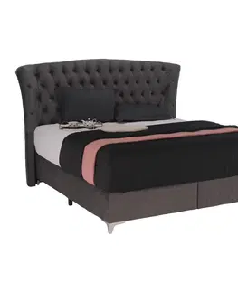 S úložným priestorom Boxspringová posteľ MERSIA Tempo Kondela 160 x 200 cm