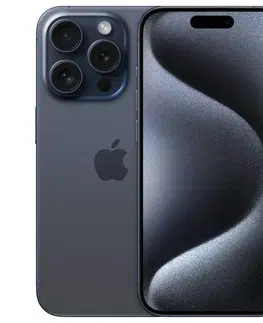 Mobilné telefóny Apple iPhone 15 Pro 256 GB Titánová modrá MTV63SXA
