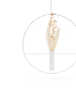 Lighting Kruh s LED a sušenými kvetmi