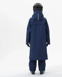 bundy a vesty Detský plášť 980 na lyžiarske preteky modrý