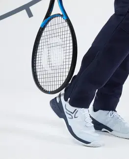 bedminton Pánske tenisové nohavice Soft tmavomodré