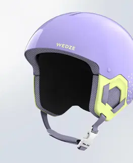 snowboard Detská lyžiarska prilba H-KID 500 fialová