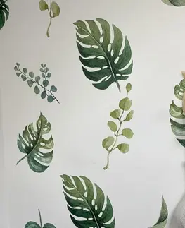 Nálepky na stenu Samolepky na stenu - Tropické listy