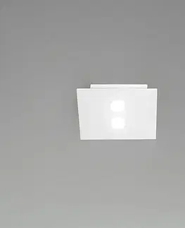 Stropné svietidlá ICONE ICONE Slim – malé stropné LED svietidlo 2-pl biele