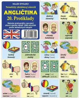 Jazykové učebnice, slovníky Najdi dvojici - Angličtina - 20. Protiklady