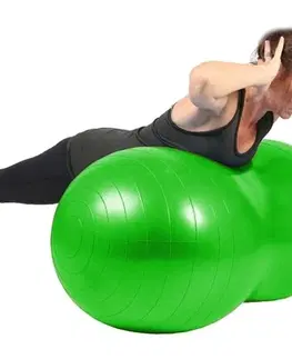 Gymnastické lopty Gymnastická lopta Peanut s pumpičkou, zelená