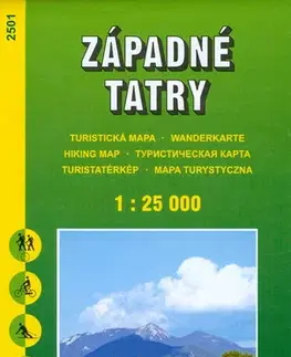 Turistika, skaly TM 2501 Západné Tatry 1:25 000 - slov.