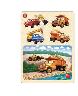 Drevené hračky DINO - Tatra v lome drevené puzzle