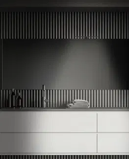 Nástenné svietidlá Briloner Zrkadlové LED svetlo Dun Brilo, IP44, šírka 30 cm