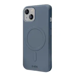 Puzdrá na mobilné telefóny SBS Puzdro Smooth Mag kompatibilné s MagSafe pre iPhone 14 Plus, modrá TEMAGCOVRUBIP1467B
