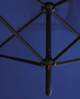 Slnečníky Dvojitý slnečník 600 x 290 cm Dekorhome Antracit