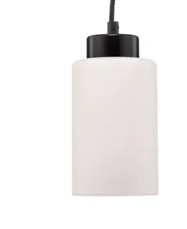 Závesné svietidlá BRITOP Závesná lampa Vitrio, 1-plameňová, čierna/biela