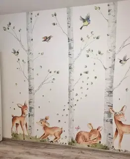Nálepky na stenu Nálepky na stenu les a lesné zvieratká