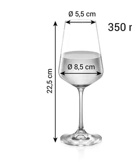 Poháre TESCOMA poháre na biele víno GIORGIO 6 x 350 ml