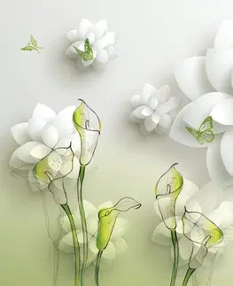 Abstraktné tapety Tapeta abstraktné kvety