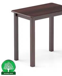 Borovicové stoly Stôl borovica ST104-80x75x50 orech