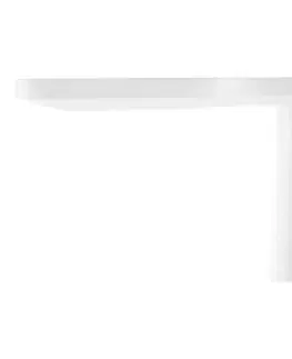 Písacie stoly Pracovný stôl s nastaviteľnou výškou, biela, NIXON