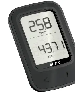 cyklopočítače Cyklistický tachometer Van Rysel 500 bezdrôtový čierny