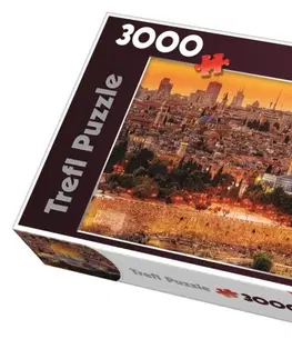 Hračky puzzle TREFL - Puzzle Strechy Jeruzalema - Izrael.