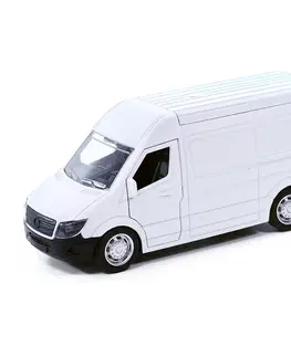 Hračky - autíčka RAPPA - Kovové auto dodávka biela, 14,5 cm