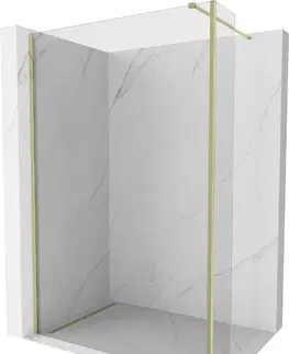 Sprchové dvere MEXEN/S - Kyoto Sprchová zástena WALK-IN 170 x 30 cm, transparent, zlatá 800-170-212-50-00-030