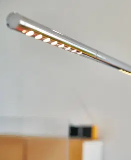 Závesné svietidlá TECNOLUMEN TECNOLUMEN LUM L závesná lampa, 135 cm, chróm