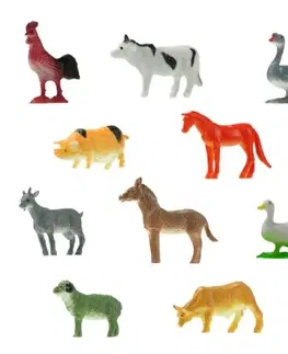 Hračky - figprky zvierat MIKRO TRADING - Zvieratka farma 3-5cm 12ks v sáčku
