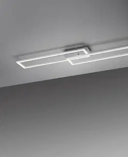 Stropné svietidlá JUST LIGHT. Stropné LED svetlo Iven oceľ stmieva 101,6x19,8 cm