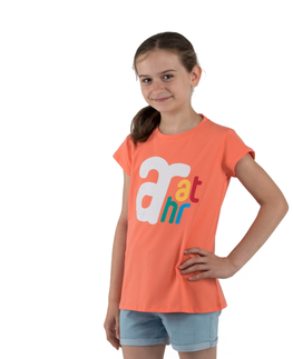 Detské tričká a košele AUTHORITY KIDS-T-BRANDIK_G_coral Oranžová 104/110