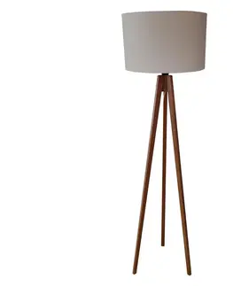 Lampy  Stojacia lampa ROLLER 1xE27/60W/230V dub šedá 