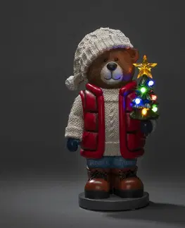 Vnútorné dekoratívne svietidlá Konstsmide Christmas LED svietidlo Teddybär do interiéru na batérie