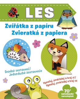 Nalepovačky, vystrihovačky, skladačky Zvířátka z papíru / Zvieratká z papiera - Les (CZ/SK vydanie)
