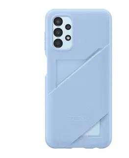 Puzdrá na mobilné telefóny Zadný kryt Card Slot Cover pre Samsung Galaxy A13, svetlá modrá EF-OA135TLEGWW