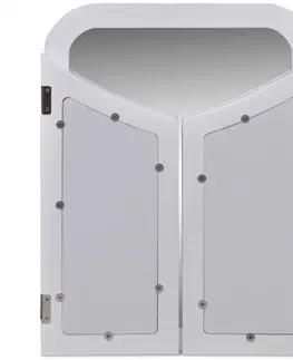 Nočné a toaletné stolíky Toaletný stolík s taburetom 3v1 biela Dekorhome