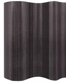 Spálňa Paraván 250x165 cm bambus Dekorhome Biela