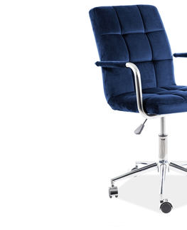 Kancelárske stoličky Kancelárska stolička Q-022 Signal Modrá