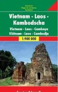 Do auta Vietnam,Laos,Kambodža 1:900 tis. mapa