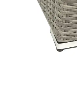 Stolčeky DEOKORK Ratanový stolek bočný SEVILLA (sivá)