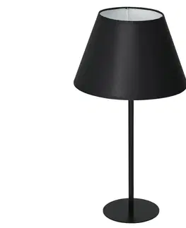 Lampy  Stolná lampa ARDEN 1xE27/60W/230V pr. 30 cm čierna/biela 
