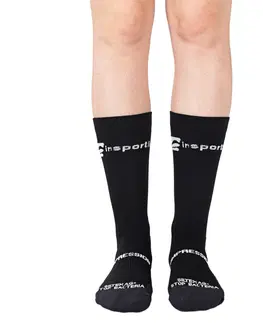 Dámska sťahovacia bielizeň Kompresné klasické ponožky inSPORTline Compagio AG+ čierna - 39-42