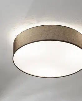 Stropné svietidlá EGLO Hnedé textilné stropné svietidlo Pasteri 57 cm