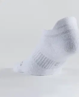 bedminton Ponožky na tenis RS 500 stredne vysoké 3 páry biele