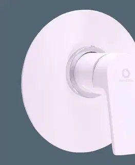 Kúpeľňové batérie SLEZAK-RAV - Batéria sprchová vstavaná COLORADO biela / chróm, Farba: biela / chróm CO183LBC
