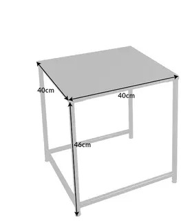 Konferenčné stolíky Odkladací stolík 2 ks CHARON Dekorhome