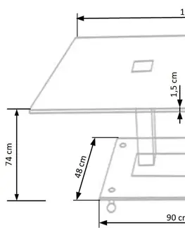 Dizajnové Jedálenský stôl sklenený WALTER 2 Halmar