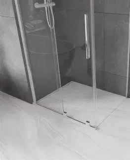 Sprchovacie kúty MEXEN/S - Velár sprchovací kút 140 x 100 cm, transparent, chróm 871-140-100-01-01