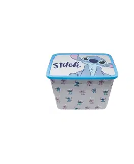 Boxy na hračky STOR - Plastový úložný box Lilo & Stitch, 23L, 02436