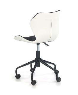 Kancelárske stoličky HALMAR Matrix detská stolička na kolieskach čierna / biela